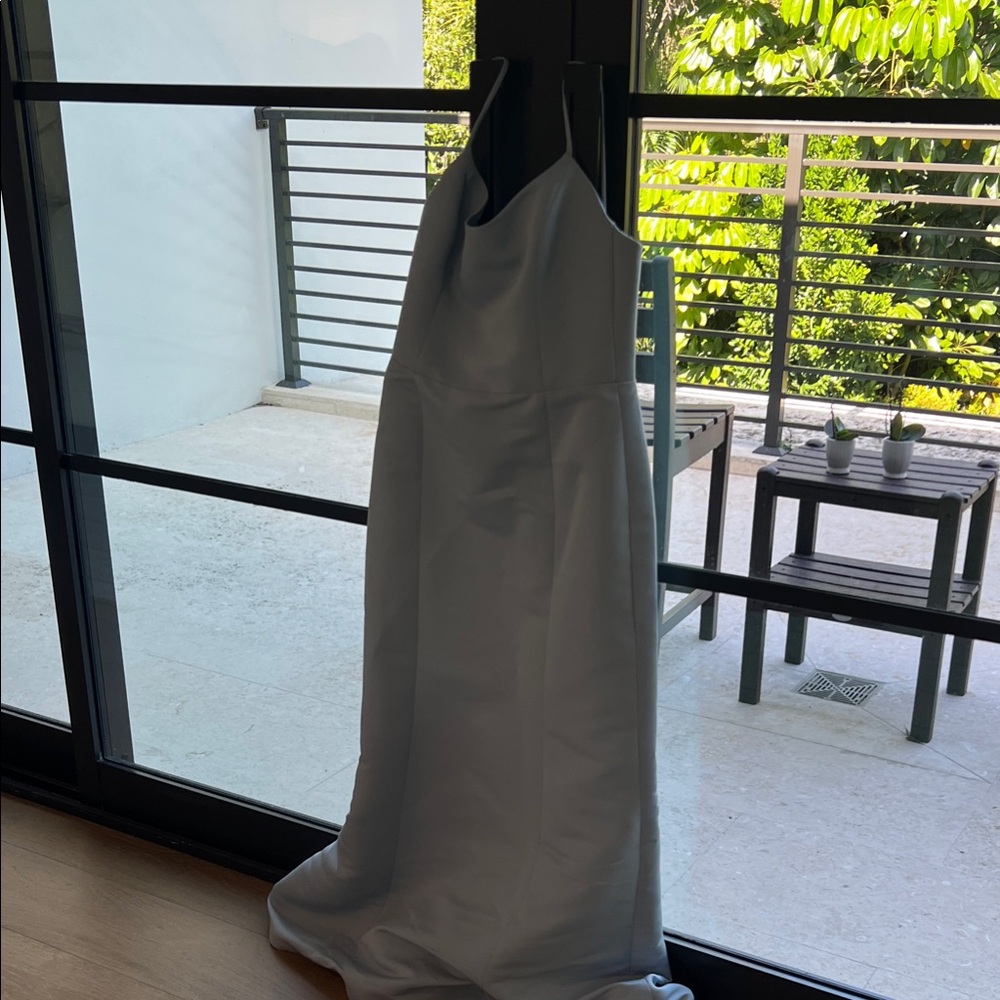 Ámsale Elegant light blue bridesmaid Gown